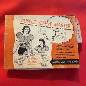 Vintage Puffed Sleeve Master ironing Aid from Stanley. Two sized heads. Works!
